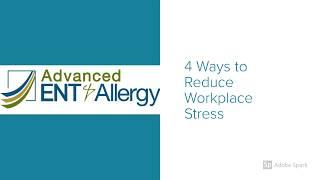 4 Ways to Reduce Workplace Stress