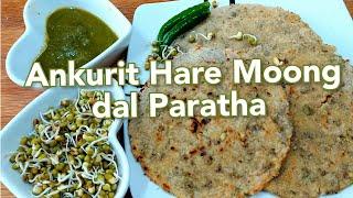 Jowar SproutedAnkurit Green Moong dal Paratha Gluten free Jowar flour Recipe for Weight lose