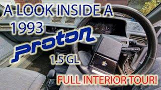 Inside A 1993 UK Spec Proton 1.5 GL - Full Interior Review And Look Around - Saga Iswara UK