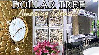 DOLLAR TREE Creative Wall Decor IDEAS USING DOLLAR TREE Tiles DIY WALL CLOCK and More