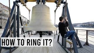 You can ring this massive 10 ton bell in Prague - for free