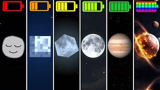 all moon with different battery in Minecraft