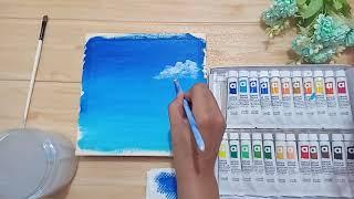 CLOUD PAINTING WITH ART RANGER ACRYLIC PAINT  #ZESTFULART