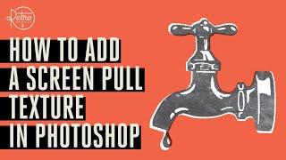 How to Create a Screen Pull Texture in Photoshop Plus Freebie Texture