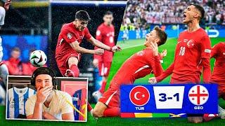 GAME OF THE TOURNAMENT TURKEY VS GEORGIA 3-1 EURO LIVE REACTION