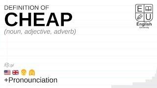 CHEAP meaning definition & pronunciation  What is CHEAP?  How to say CHEAP