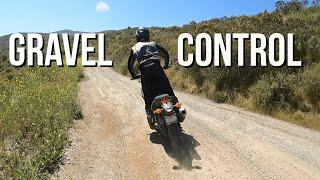 ADV Gravel Road Control Adventure Motorcycle Riding Tip