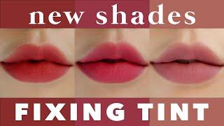 NEW SHADES Etude House FIXING TINT All Shade Swatches & Comparisons  신상컬러 에뛰드 픽싱틴트 전색상 발색 & 비교