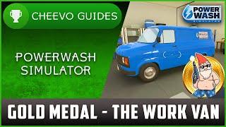 Powerwash Simulator - Gold Medal #1 - The Van - Time Challenge Cleaning The Van in Under 3 Mins