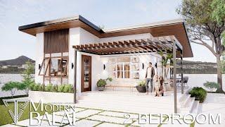 Simple and Elegant Modern Bungalow House Design Low Budget  2-Bedroom