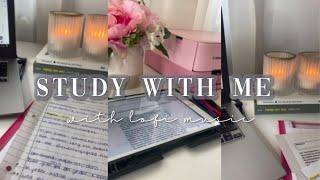 study with me - with lofi chill relaxing music - with my Ipad pinkhoney