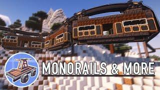 Making working Monorails with Create Steam n Rails