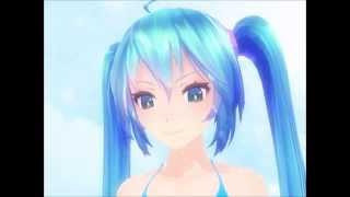 MMD Giantess - Miku vs city