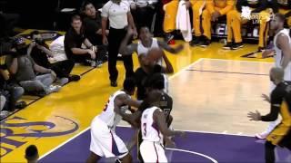 Kobe Bryant still has it - Reverse Dunk on Matt Barnes 2014