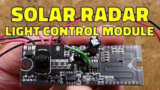 Solar radar light control module - with schematic and fix