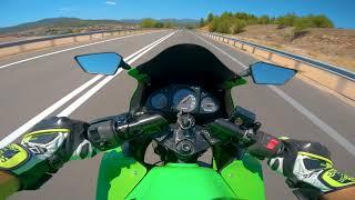 Took the Ninja 250R for a ride  Raw sound  LOUD exhaust