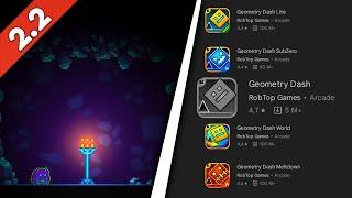 GEOMETRY DASH ELIMINADO ¿SE DARÁ ROBTOP PRISA? Geometry Dash 2.2