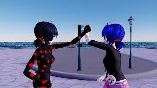 MMD Miraculous Fight  Marinette Vs Antibug