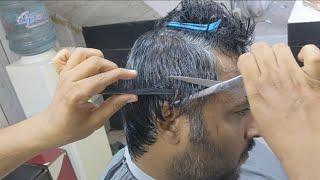 ASMR Barber scissors only haircut #alrayaanhairstudio