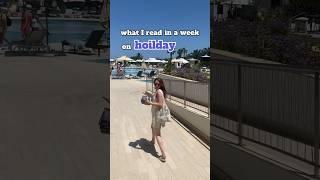 What I read in a week on holiday  #readingwrapup #reading #hoilday #booktube #shorts #ratings