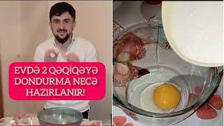 SADƏ DONDURMA NECƏ HAZIRLANIR  bu resepti hərkəs hazırlayacaq  dondurma resepti 