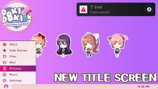 New title screen - Doki Doki Literature Club Plus