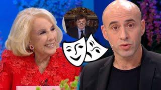 Esteban Trebucq habló de Milei y Mirtha opinó Es un actor y dice muchas malas palabras