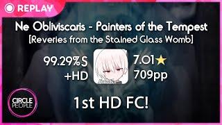 osu  ASecretBox  Ne Obliviscaris - Painters of the Tempest Reveries +HD 99.29% FC  709pp #1