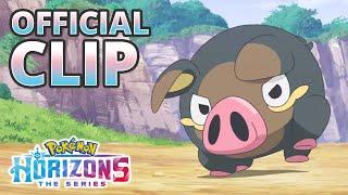 Sprigatito vs. Lechonk  Pokémon Horizons The Series  Official Clip