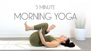 5 Minute Yoga - The BEST Morning Stretch In Just 5 MINS All Levels Yoga
