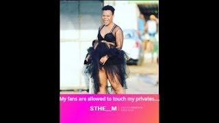 Zodwa Wabantu allowing her male fans to touch touch her Privates....On stage