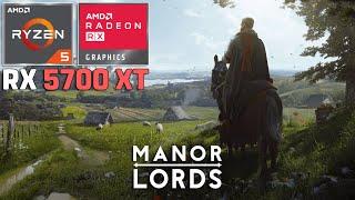 Manor Lords - RX 5700 XT + Ryzen 5 5600G - 1080p Custom Settings