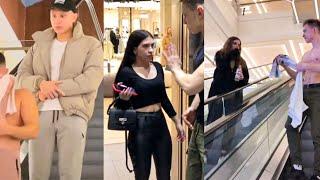 NAKED GUY ENTERS ELEVATOR - GIRLS REACTION TO BODYBUILDER