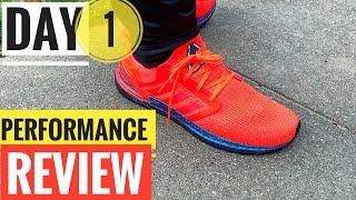 FIRST DAY RUN adidas ULTRABOOST 20 PERFORMANCE REVIEW Best Running Shoes 2020 for Non Elite Runner