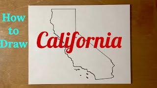 How to Draw California Map