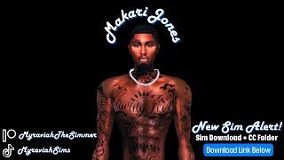 Sims 4 CAS  Makari Jones  Sim Download  CC Folder