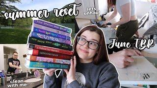 SUMMER RESET  June TBR unhauling seasonal favorites cleaning content planning