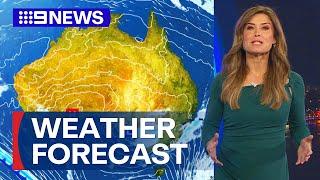 Australia Weather Update Scattered rain for parts of country’s south-east  9 News Australia