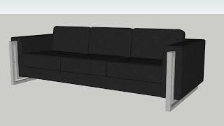 SketchUp Tutorial sofa couch furniture modeling