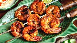 Prawn Tikka Recipe on Tawa  How To Make Prawns Tikka without Oven  Tandoori Prawn Restaurant style