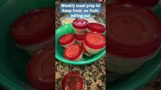 Weekly Meal Prep to Keep Us From Eating Out - Meals Under $3 #shorts
