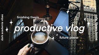 productive vlog  working at cafes bookstore future plans  no.037