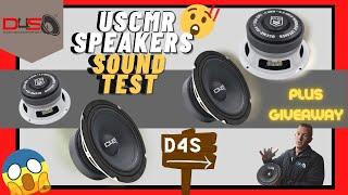 SOUND TEST OF THE NEW DOWN4SOUND USCMR 6.5 & 8 MIDS PLUS GIVEAWAY