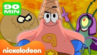 Губка Боб  ЛУЧШИЕ Злодеи и супергерои в Губка Боб  100-минутная подборка  Nickelodeon Cyrillic