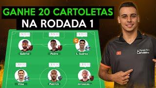 Time para Valorizar +20 Cartoletas na Rodada 1 - Cartola FC 2023