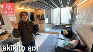 Tokyo Cool airbnb room tour perfect for remote work and workouts airbnb in TokyoJapan