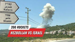 Hezbollah Fire Over 200 Rockets Towards Israel