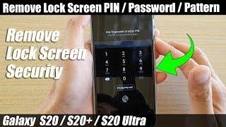 Galaxy S20S20+ How to Remove Lock Screen PIN  Password  Pattern