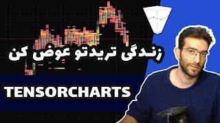 آموزش سایت تنسور چارتس برای اوردر بوک و حجم و ترید