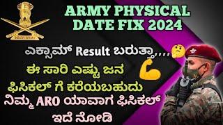All ARO Army Physical Date Fix 2024Army Agniveer Physical Date Declared 2024Army Exam Result